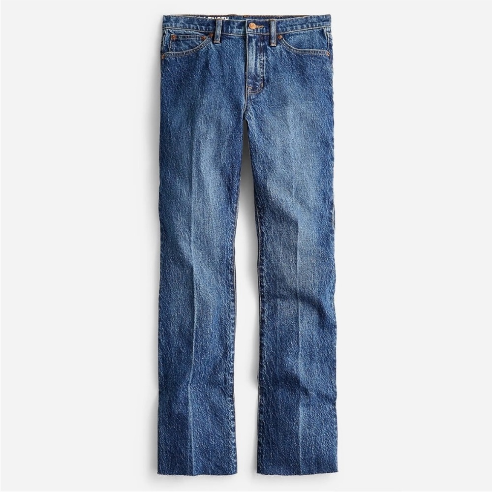 J. Crew Demi Boot Full Length High Rise Kamari Wash Size 30 NWT